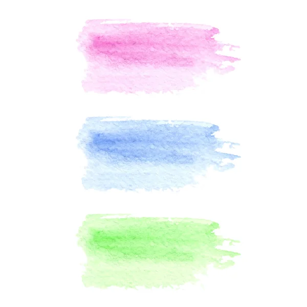Abstraktní akvarel šplouchá izolované — Stockový vektor