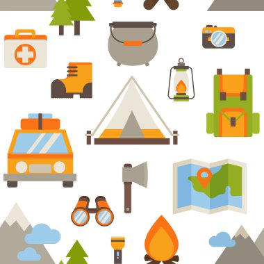 Dikişsiz desen hiking