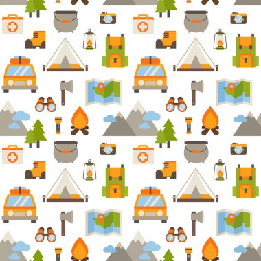 Dikişsiz desen hiking