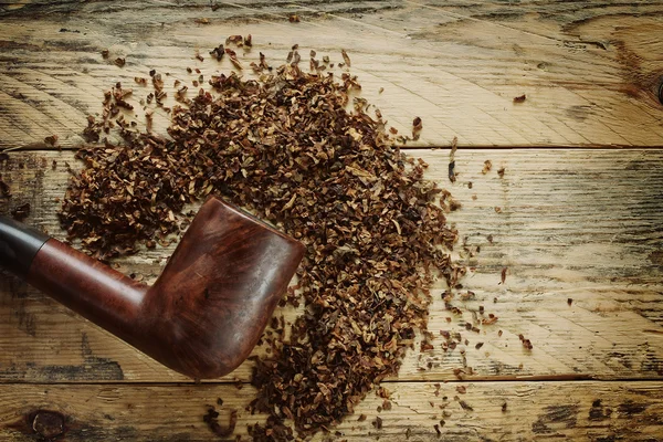 Eski yasaktır boru ve tütün — Stok fotoğraf