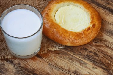 Cheesecake süzme peynir, süt