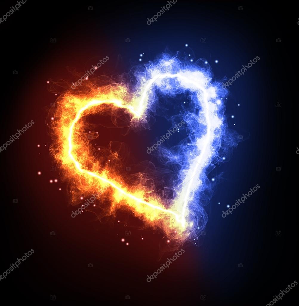 Fogo coração de gelo — Foto © xanya69 #64855897, image size:1002x1024