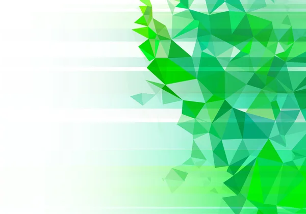 Abstract background with green triangles — Stock Photo, Image