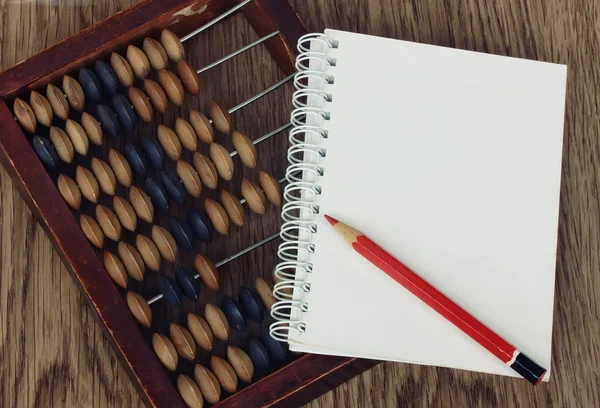 Oude houten abacus — Stockfoto