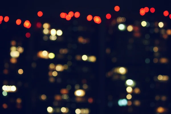 Abstract blurred city lights — Stock Photo, Image