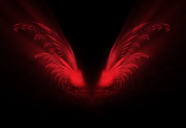 Abstracte rode vleugels — Stockfoto