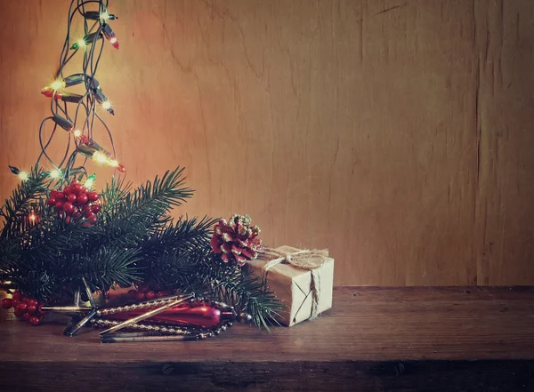 Decoración vintage árbol de Navidad — Foto de Stock