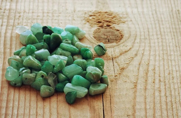 Beads nephrite stones — Stock Photo, Image