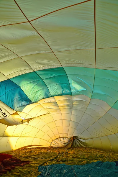 Inside hot air balloon — Stock Photo, Image