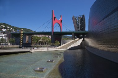 La Salve bridge in Bilbao clipart