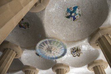 Park Guell Hipostil tavan odasında