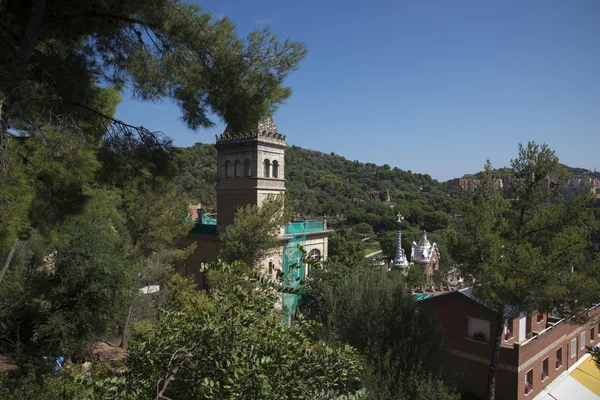 공원 Guell 파노라마 보기 — 스톡 사진