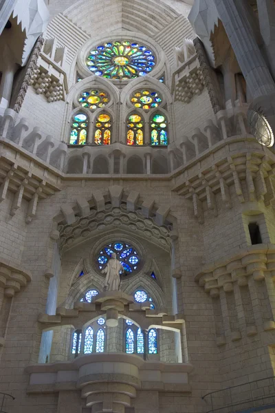 Interieur van de sagrada familia — Stockfoto