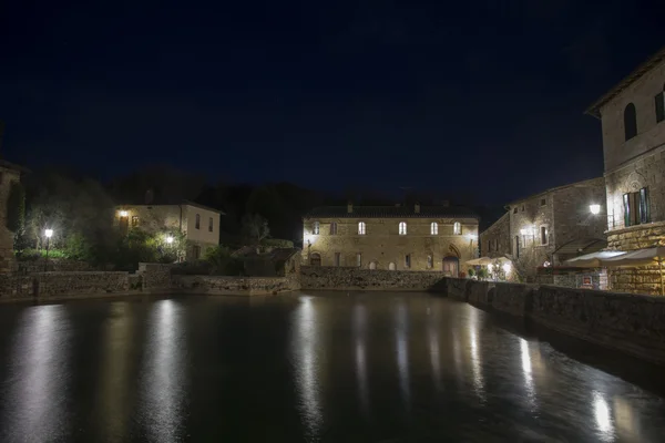 Bagno Vignoni v údolí Orcia — Stock fotografie