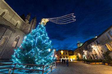Noel ağacı Orvieto Cathedral yakınındaki