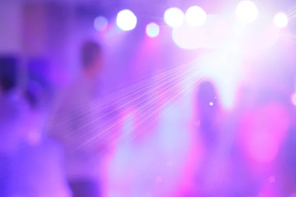Zamazane Kolorowe Światła Disco Party — Zdjęcie stockowe
