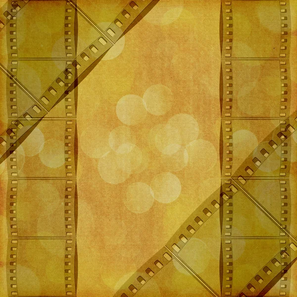 Bokeh background with film flame — Stock Photo, Image