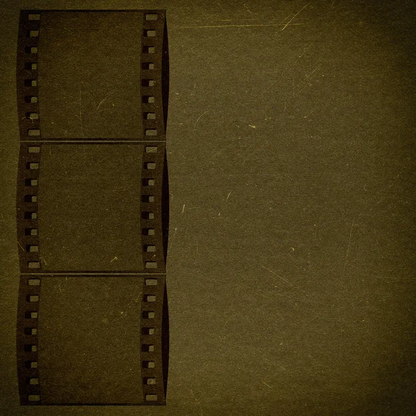 Grunge bronze papel texturizado com chama de filme — Fotografia de Stock