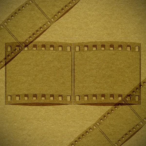 Textura de papel de bronze com chama de filme — Fotografia de Stock