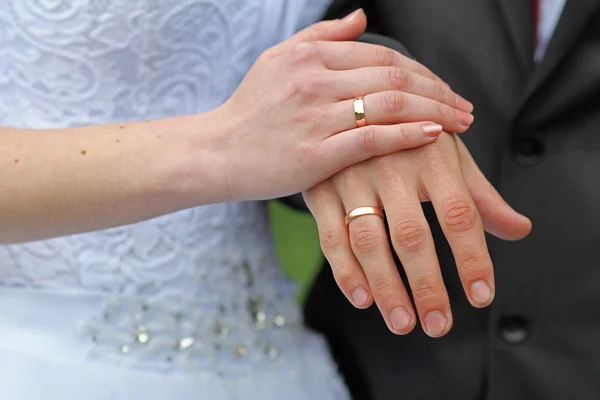 damat ve gelinin elinde