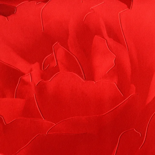 Бумага с красной розой — стоковое фото