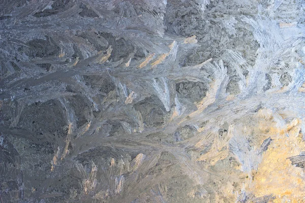 Ice pattern on a window in winter time Stock Image