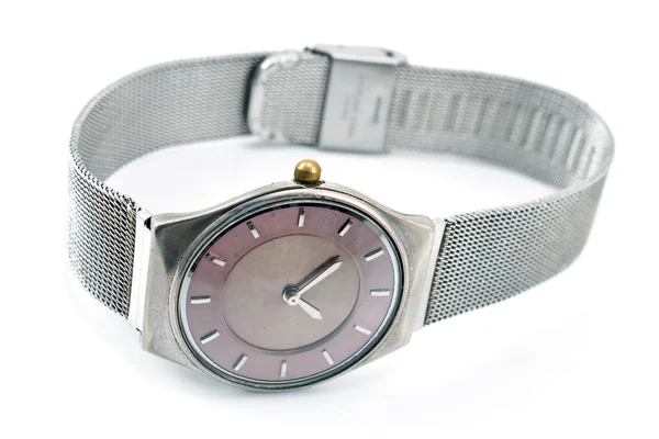 Reloj de pulsera aislado en blanco — Foto de Stock