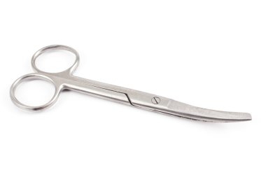 tırnak üzerinde beyaz izole makası