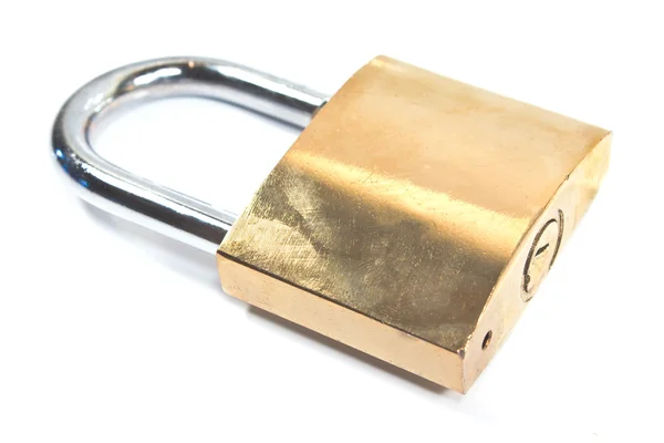 Padlock isolated on white Stock Picture