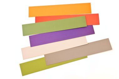 Arka plan olarak izole renkli kağıt