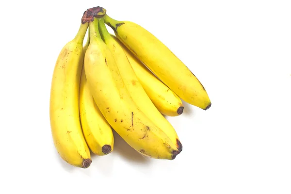 Bando de bananas isoladas em branco — Fotografia de Stock