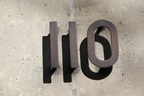 Numer domu 110 — Zdjęcie stockowe