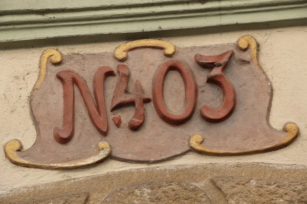 Numero 402 a Praga — Foto Stock