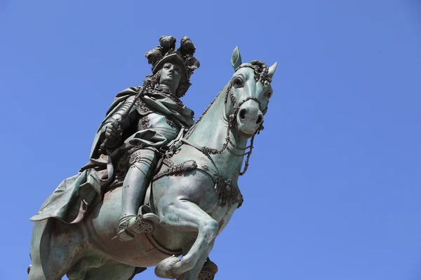 Handel square i Lissabon — Stockfoto