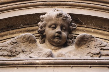 Roma 'daki eski bir binanın detayları.