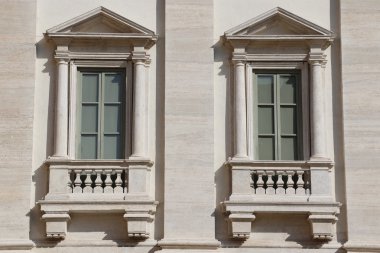 Roma şehrinin Trevi Çeşmesi detay