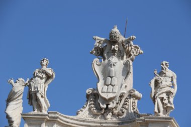 Saint Peter Vatikan'daki Papalık Bazilikası detay