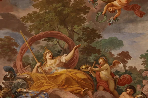 Decoratieve Schilderkunst Van Borghese Galerie Rome — Stockfoto