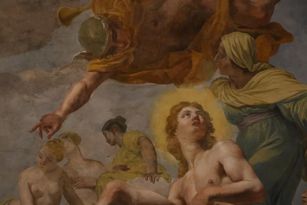 ローマのボルゲーゼ美術館の装飾的な絵画 — ストック写真