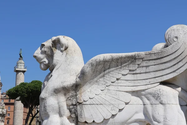 Detalj National Monument Till Victor Emmanuel Rom Altare Della Patria — Stockfoto