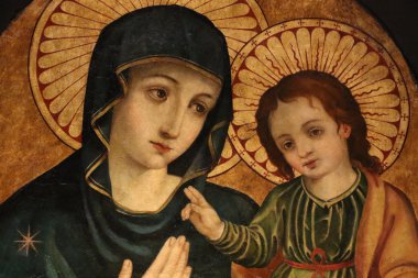 Dini resim Trastevere Roma'da Santa Maria Bazilikası'na