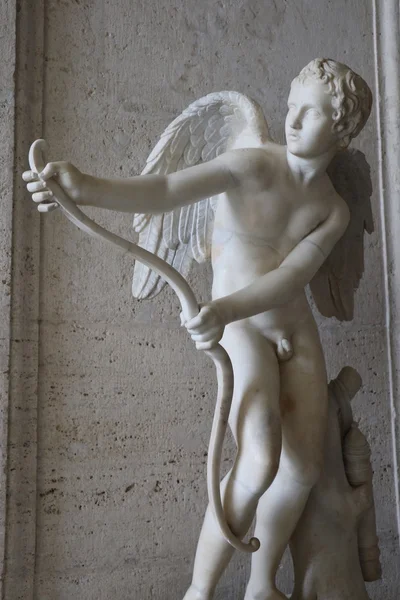 罗马卡皮托利尼博物馆的古董雕像 图库图片