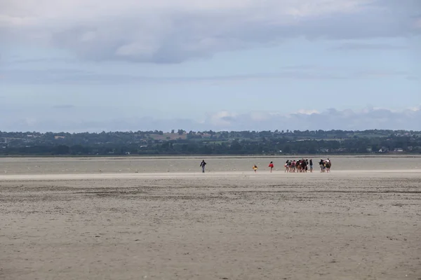 Bahía Del Mont Saint Michel — Foto de Stock