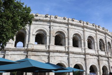 The old Arena of the city of Nimes clipart