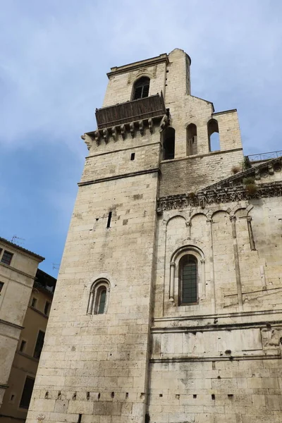 Katedrála Města Nimes Francie — Stock fotografie