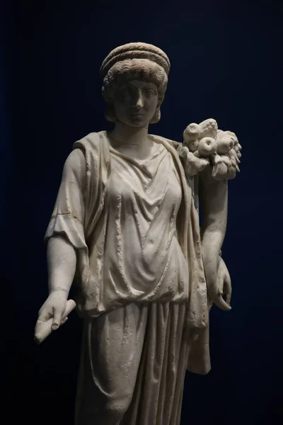 Antigua Estatua Presentada Museo Romanidad Nimes Francia — Foto de Stock