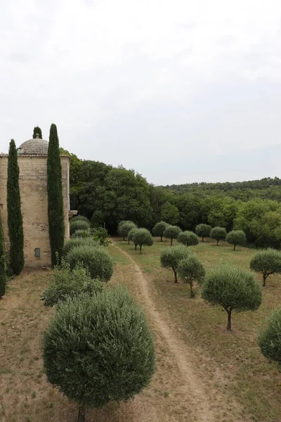 Güney Fransa Daki Uzes Şehrinin Kırsal Kesimi — Stok fotoğraf