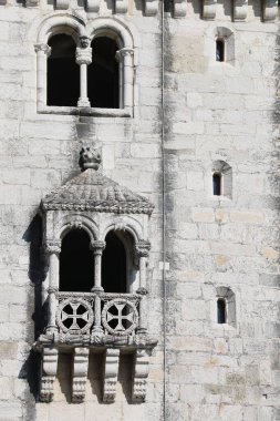 Lizbon şehrinin Belem Kulesi, resmi olarak Lizbon Saint Vincent Kulesi.