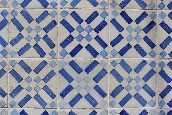 Portugiesisch Bemalte Verzinnte Keramik Lissabon Portugal — Stockfoto