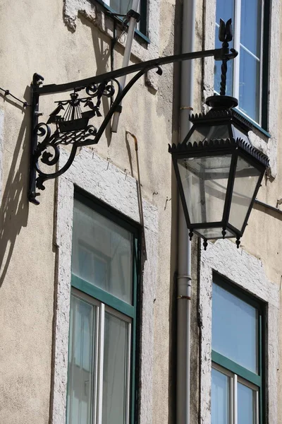 Détail Bâtiment Traditionnel Lisbonne Portugal — Photo